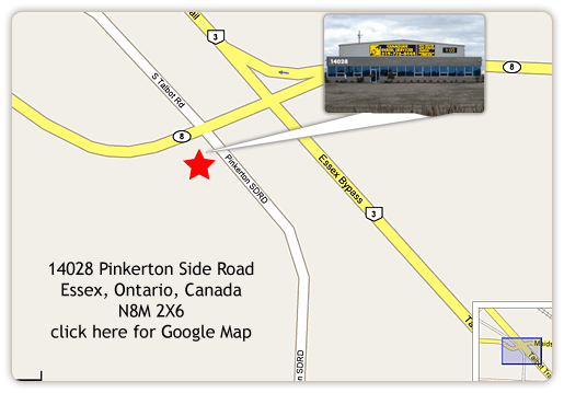 Map of Canadian Group location