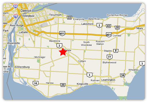 Map of Canadian Group location